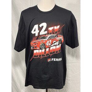 MENS NASCAR TY DILLON BLACK GRAPHIC T-SHIRT SIZE 2XL NEW
